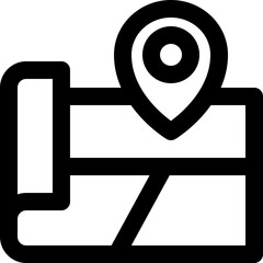map icon. vector line icon for your website, mobile, presentation, and logo design.
