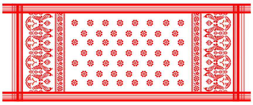 gamosa or gamusa from assam, gamosa or gamusa is an article of significance for the indigenous people of Assam, India. It is generally a white rectangular piece of cloth .
