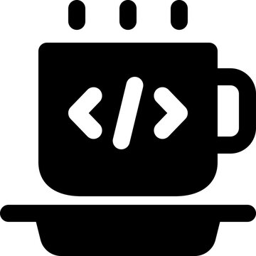 coffee icon. vector glyph icon for your website, mobile, presentation, and logo design.