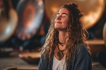 Intuitive music therapist using sound to heal Creating harmonious connections between melody and...
