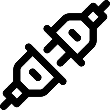 recommend clip art: plug icon. vector line icon for your website, mobile, presentation, and logo design.