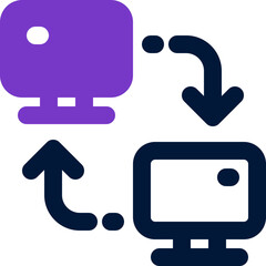 local network icon. vector dual tone icon for your website, mobile, presentation, and logo design.