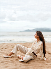 Carefree Summer Beauty Enjoying the Peaceful Coastal Oasis