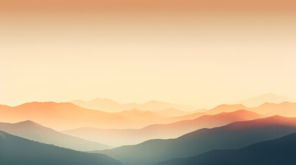 Stunning mountains, panoramic peaks PPT background