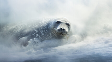 Weddell seal animal nature swimming