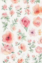 pink roses on a white background
