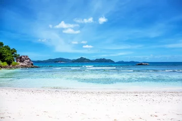 Photo sur Plexiglas Anse Source D'Agent, île de La Digue, Seychelles Source d'Argent Beach, Island La Digue, Republic of Seychelles, Africa.