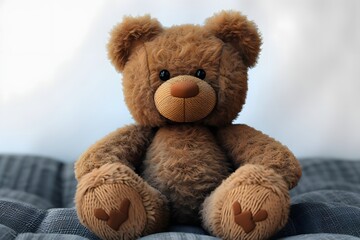 Fototapeta premium Plush teddy bear toy isolated 