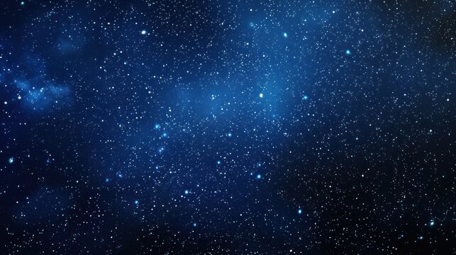 starry night sky background. concept sky, stars, wallpaper, horizontal, blue, dark, milky way © Aksana