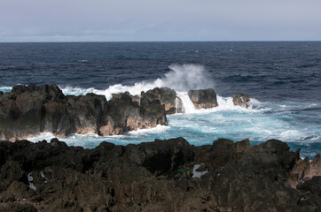 Fototapeta na wymiar A coast view in La Reunion