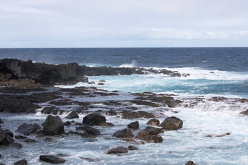 Fototapeta na wymiar A coast view in La Reunion