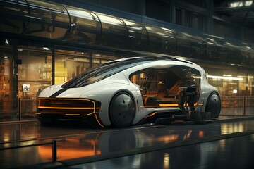 Automated vehicles, servicing at_theaiports of future 
