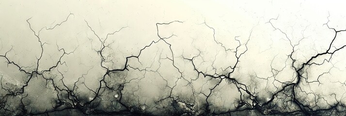 Obraz premium Abstract chemogram, chemigram wallpaper, texture portraying a close up of a colored cracks and veins in the ground. desolate reminder of a harsh drought. 