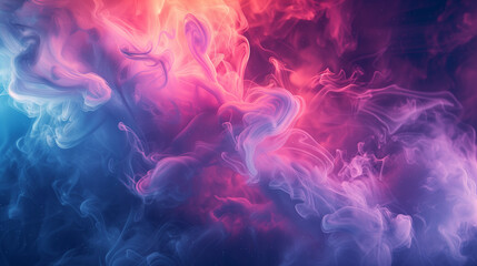 Ethereal smoke patterns in a cosmic color palette, evoking a sense of deep space mystery