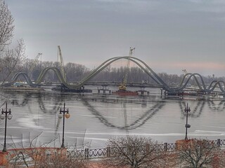 bridge over the river Dnipro, Kyiv