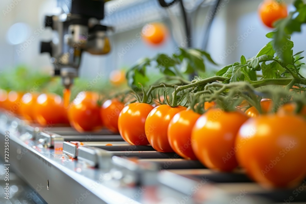 Poster farm tomatoes. backdrop with selective focus and copy space