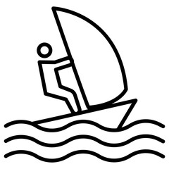 Obraz premium Windsurf Icon