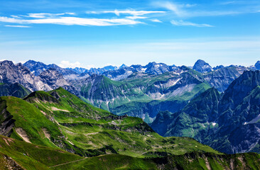 Allgäu Alps, Oberstdorf, Bavaria, Germany, Europe.