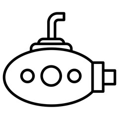 Fototapeta premium Submarine Icon
