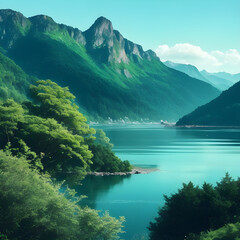 Lake in the Mountains