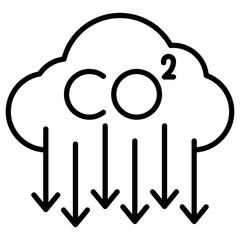 CO2 Pollution Icon