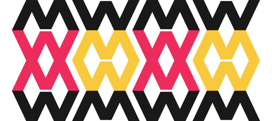 abstract red yellow geometric chevron arrow design background