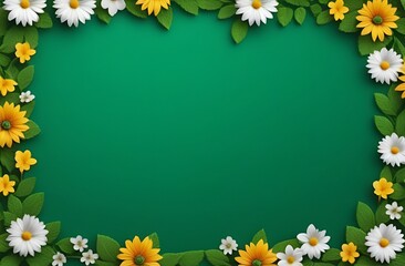 Obraz premium frame of daisies