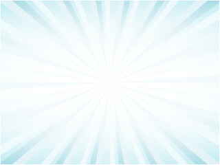 うっすら抽象的な集中線背景素材_ライトブルー