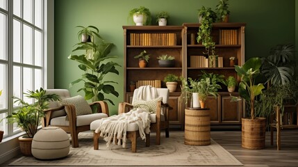 Integrate natural elements like potted plants and wooden accents to bring warmth and coziness to the roomar