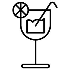 Fototapeta premium Tropical Drink Icon