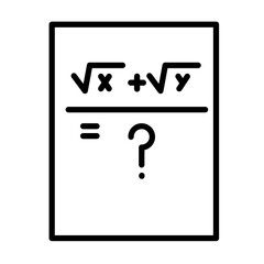 Solving Formula Icon