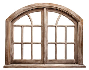 Wooden window, cut out