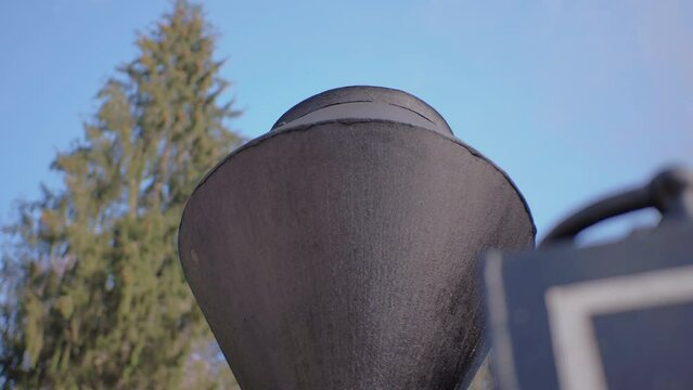 Steam Train Chimney Smoking 4k