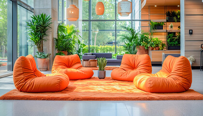 Quiet and relaxing workplace, a space where employees can rest and recharge