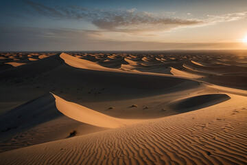 Fototapeta na wymiar Sand dunes in the desert wallpaper