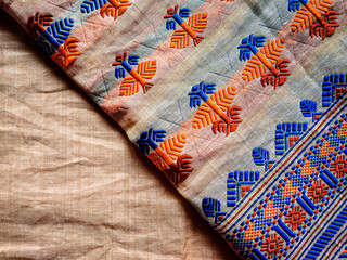 tribal pattern or ethnic pattern is used for assam motif design or muga silk of assam. similar to ukrainian pattern or russian  pattern.
