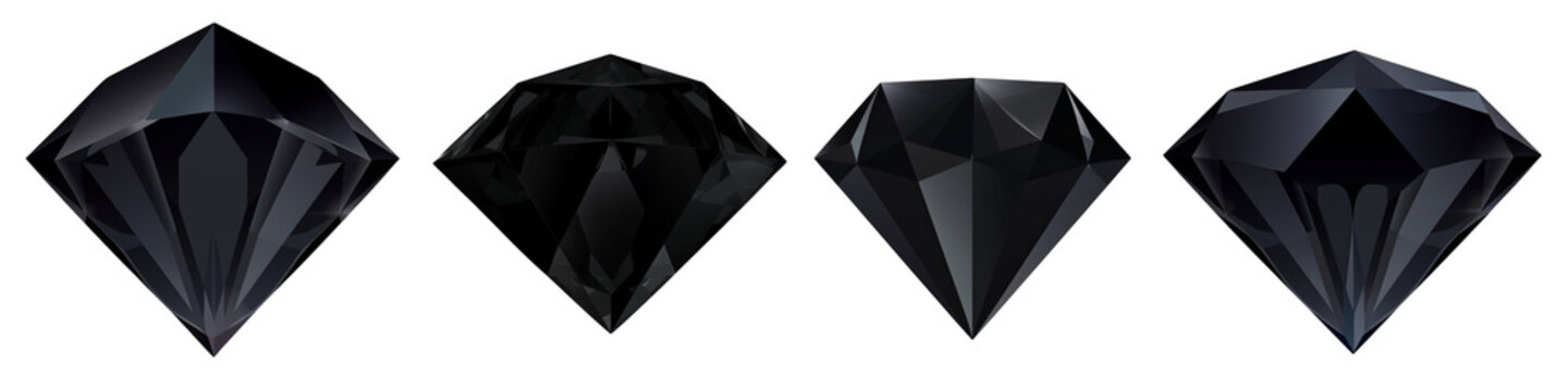 Black Diamond clipart collection, vector, icons isolated on transparent background