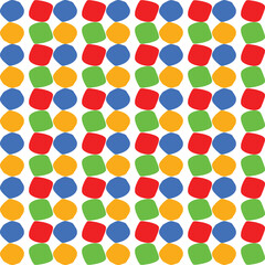 Seamless pattern with multicolored circles. Vector illustration.