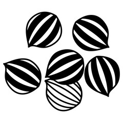 Obraz premium Coriander glyph and line vector illustration