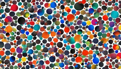 Colorful Array of 3D Spheres on a White Background
