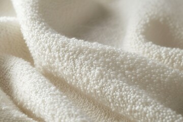 White wool boucle texture background
