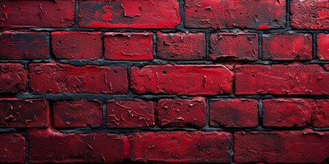 Closeup Of A Textured Brick Wall In Vibrant Shades Of Red. Сoncept Nature's Beauty In Macro, Tranquil Beach Scenery, Majestic Mountain Landscapes, Serene Forest Retreat, Urban City Skylines