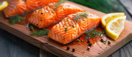 Placed salmon
