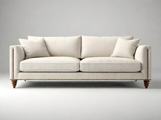 white sofa on a light background
