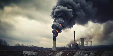 smoke from chimney