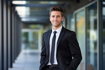 Young modern business man portrait