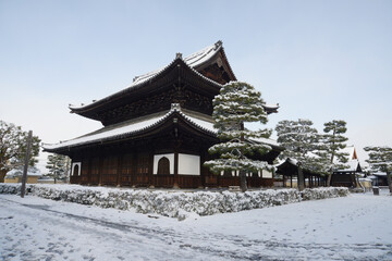 雪の建仁寺　法堂　京都市東山区