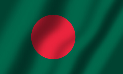 Powiewająca Flaga Bangladeszu © Arkadiusz