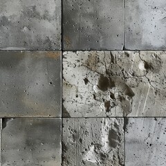 A close-up of weathered concrete surfaces, capturing the raw beauty of this minimalist material