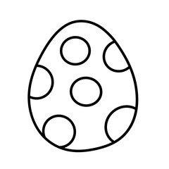 easter egg line icon.